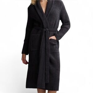 NWT Barefoot Dreams Eco Chic Ribbed Robe Size 2